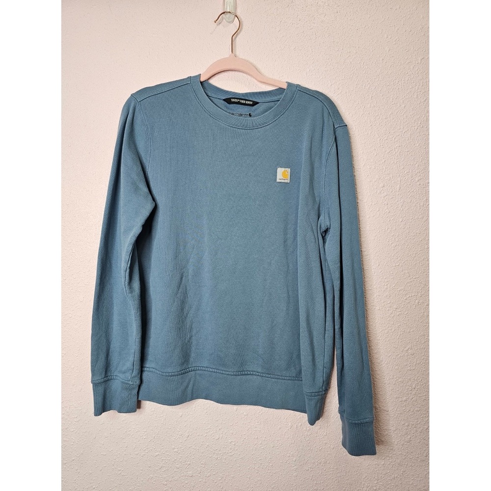 Carhartt Tencel Fiber Series Relaxed Fit Crewneck Sweatshirt Blue Mens S